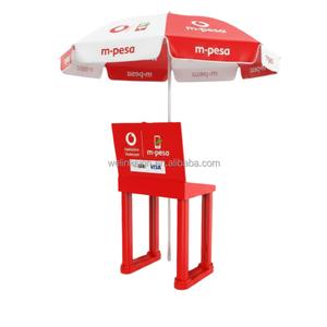 Mesa Promocional Plegable Ligera de Plástico, Mostrador Portátil para Publicidad Exterior, Soporte de Exhibición para Agente M-Pesa (DRC) - Product Image 2
