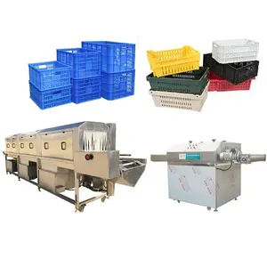 Industrial Fruit And Vegetable Turnover Trays Washing Machine Multipurpose plastic box Washing Machine