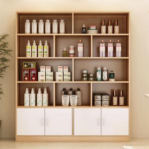 Meuble de présentation sur pied pour salon de coiffure et institut de beauté, étagères amovibles, design moderne et simple, montage facile - Product Image 3