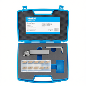 Outil de tournage externe Fervi avec inserts de 8 mm pour l'usinage des métaux - Product Image 2