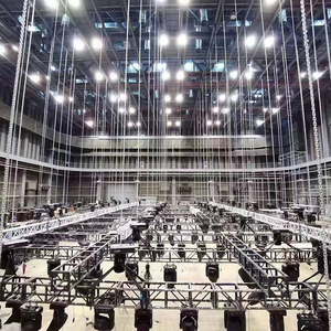 Konser etkinlikleri standı ekran sahne kafes için özelleştirilmiş çerçeve aydınlatma sıralı hat hoparlör kafes yapısı - Product Image 5
