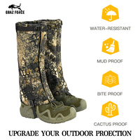 Guêtres de protection GAF personnalisées en tricot silencieux, imperméables, camouflage, pour la chasse, la randonnée et les activités de plein air