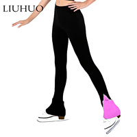 Vêtements de patinage sur glace design personnalisé pantalons pour filles pantalons d'entraînement à roulettes avec strass et cristaux pantalons de patinage artistique