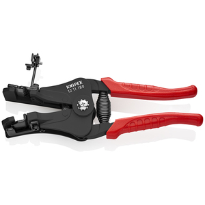 KNIPEX 12 11 180 Alicates pelacables con cuchillas recubiertas de plástico, lacados en negro, 180 mm - Product Image 2