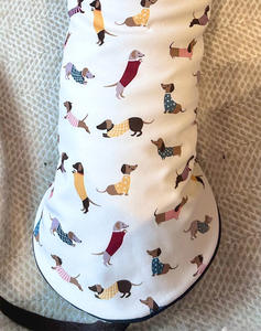 Abrigo para Perros Qiqu Personalizado de Diseñador Estilo Clásico, Chaqueta <span class=keywords><strong>Impermeable</strong></span> de Poliéster para Mascota con Estampado de <span class=keywords><strong>Perro</strong></span> <span class=keywords><strong>Salchicha</strong></span> - Product Image 5