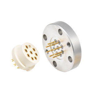 Connecteur circulaire étanche au gaz, mâle et femelle, 9 broches, boîtier en acier inoxydable, connecteur en verre fritté - Product Image 5