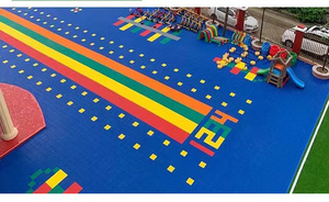 Dalles de sol modernes en plastique épais pour terrain de basketball, emboîtables, antidérapantes, pour extérieur, jardin, sport, garage, parc - Product Image 4