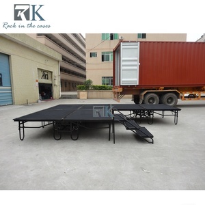 Extraíble con ruedas Etapas de plataforma de acabado alfombrado de Instalación rápida - Product Image 2