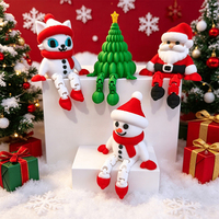 Figurines miniatures de Noël, statues miniatures à thème, ornements imprimés en 3D, petits modèles de personnages mignons