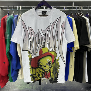 เสื้อยืดคอตตอน 100% คุณภาพสูง ขายดี ลายกราฟิกสตรีทแวร์ สไตล์โอเวอร์ไซส์ สำหรับผู้ชาย รุ่น Mixed Emotions - Product Image 4
