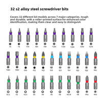 Juego de Destornilladores Manuales de Aleación de Aluminio 34 en 1, Herramienta Multifunción de Alta Calidad