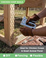 Rollo de Malla para Aves de Corral de 72 pulgadas x 25 pies, Malla Hexagonal de Alambre Recubierta de PVC Negro de 1 Pulgada para Jardín y Gallinero