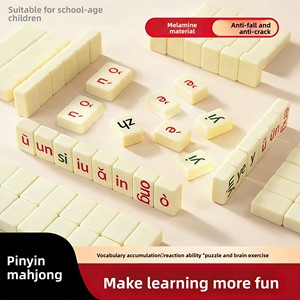 Gioco da Tavolo Educativo in Acrilico con Carte Pinyin Cinese e Mahjong per l'Apprendimento Iniziale e il Riconoscimento Completo delle Silabe per Bambini - Product Image 6