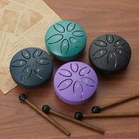 New Arrival Steel Tongue Drum 3-Inch 6-Tone Spiritual Healing Natural Percussion Instrument for Meditation