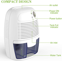 Mini déshumidificateur USB, 500ML, pour les voitures et la maison, réutilisable, intelligent, sèche, nouvelle collection