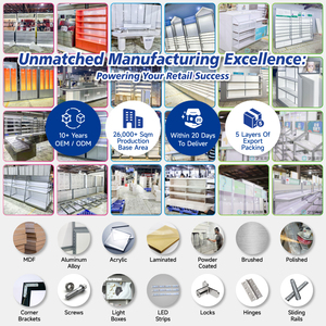 Cửa hàng mỹ phẩm GDR02-BA11 màu xám tủ gỗ danh sách mới tùy chỉnh sang trọng hiện đại bán lẻ cho kệ thiết kế cửa hàng - Product Image 2