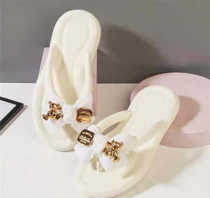Chanclas de EVA a la moda, zapatillas para exteriores, suelas de <span class=keywords><strong>plataforma</strong></span> suave con diseño de lazo, sandalias deslizantes para mujer, zapatillas, chanclas - Product Image 4