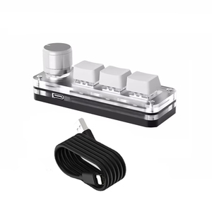 Macropad <span class=keywords><strong>Macro</strong></span> Programmering Toetsenbord Rgb Mini Hot Swap Gaming Custom Knop Keypads Rode Schakelaar 3 Toetsen Knop Voor Photoshop Multimedia - Product Image 1