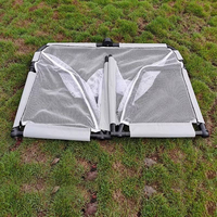 But de football pliable en aluminium léger, filet d'entraînement durable pour enfants et adultes, utilisation intérieure et extérieure