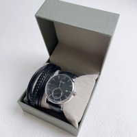Eyki, logo personnalisé, bracelet en cuir, montres OEM à mouvement mécanique, ensemble de montres automatiques avec bracelet en cuir