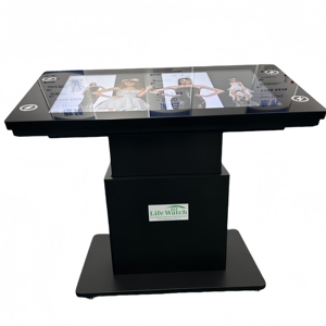 86-inch 4K cơ giới Lift đứng không dây sạc nghiêng góc cảm ứng LCD Bảng Dispenser tương tác LCD cảm ứng bảng - Product Image 4