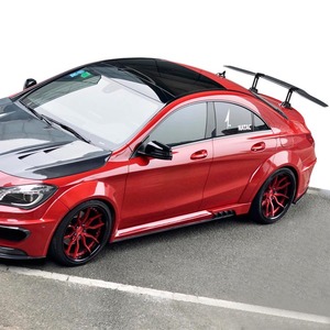 Kit de Carrocería para Mercedes Benz <span class=keywords><strong>Clase</strong></span> <span class=keywords><strong>CLA</strong></span> CLA200 W117, Faldones Laterales Anchos, Labio Delantero de Fibra de Carbono, Difusor Trasero, Alerón de Maletero, Capó - Product Image 4