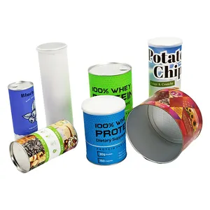 Custom Printed Soy Ink Round Boxes For Packaging For Tea Cardboard Tubes With Lids Deodorant Twist Paper Tube