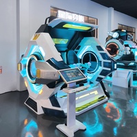 Máquina de Juegos de Realidad Virtual 9D con 2 Asientos, Cine Dinámico, Parque Temático, Simulador de Montaña Rusa, Simulador de Vuelo y Disparos