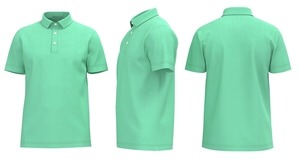 Camisa POLO de verano para hombre de negocios/informal de talla grande, tejido de algodón 100%, manga corta, bordado con solapa, ropa teñida, ajuste holgado - Product Image 3
