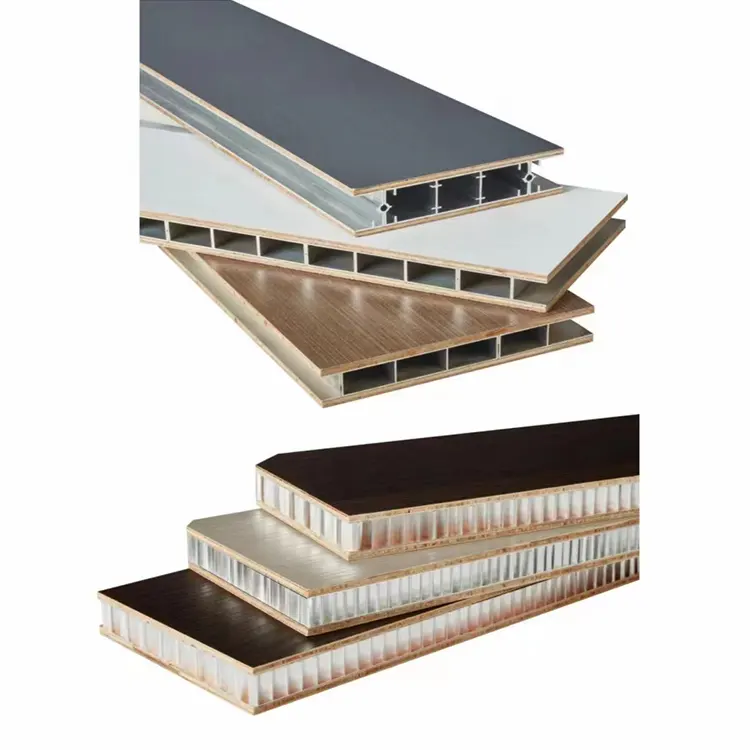 Fogo-preço barato high-density resistente Alumínio madeira móveis placa Mold-Proof Alumínio Folheado Composto Painéis