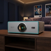 Projecteur intelligent LED A9 Pro 1080P 8K avec décodage hybride, cinéma maison portable avec 800 lumens