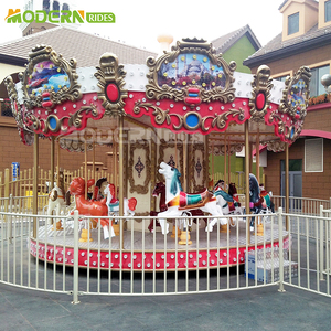 Manège à chevaux moderne, carrousel extérieur pour enfants, équipement de parc d'attractions, manège simple pour fête foraine, en vente - Product Image 5