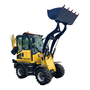 Chargeuse-pelleteuse chinoise 4x4 avec moteur EPA, état neuf, capacité de charge nominale de 1 tonne, chargeuse compacte de 600 kg, excavatrice sur roues, chargeuse de grumes - Product Image 1