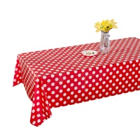 Nappe jetable multicolore en PEVA, belle nappe décorative, housse de table imperméable