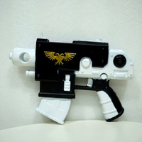 Topeng Pesta Halloween Mini Gun Bolak-Balik Dua Sisi Plastik Ukuran Sesuai Pesanan Populer di Internet untuk Anak-Anak