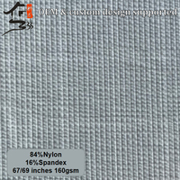 Tissu gaufré jacquard en nylon et élasthanne imprimé sur mesure, extensible dans les quatre sens, teint uni, pour vêtements de yoga, vêtements de sport et maillots de bain