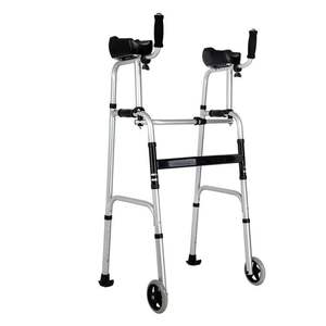 Déambulateur de qualité supérieure pour personnes âgées handicapées, pliable, durable, moderne, avec accoudoirs, plateforme debout, rollator de classe II - Product Image 2