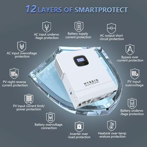 Y & H <span class=keywords><strong>5000W</strong></span> 5KW năng lượng mặt trời biến tần ac120v để <span class=keywords><strong>DC48V</strong></span> tinh khiết Sine Wave off-lưới biến tần với 80A MPPT năng lượng mặt trời điều khiển - Product Image 2