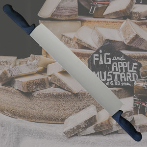 Coltello da formaggio grande da 16.5 pollici con doppio manico in acciaio inossidabile ad alto tenore di carbonio con manico in polipropilene - Product Image 4