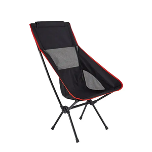 Silla Plegable Portátil Moderna para Exteriores con Marco de Hierro y Tela Oxford 600D, Silla Luna de Respaldo Alto para Camping, Playa, Viajes y Pesca - Product Image 4