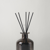 Bâtonnets diffuseurs en fibre de polyester noire de 4 mm x 19 cm, bâtonnets parfumés en fibre pour la fragrance d'intérieur