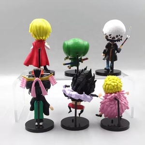 Lot de 6 figurines d'action Q-version <span class=keywords><strong>One</strong></span> <span class=keywords><strong>Piece</strong></span> (Monkey D. Luffy, Zoro, Chopper, <span class=keywords><strong>Robin</strong></span>, Doflamingo) en PVC – Modèles de collection et cadeaux - Product Image 2