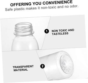 <b>200ml</b> Round Custom PET Wide Mouth Beverage <b>Bottle</b> for Coffee Milk Juice Champagne Soda Beer with Screw Cap - Product Image 4
