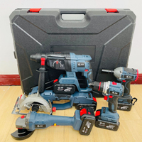 Kit combiné d'outils électriques sans fil 5 en 1 2V Lithium-Ion sans balais Clé à chocs à angle Perceuse à percussion Scie circulaire OEM personnalisable