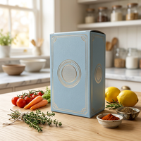 Boîte rigide écologique recyclable avec logo personnalisé, revêtement UV doré, taille personnalisable et emballage cadeau