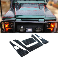 Couvercle de panneau de protection de capot pour Land Rover Defender 90 110 plaque de garniture en alliage d'aluminium autocollants de plaque de Protection contre les rayures