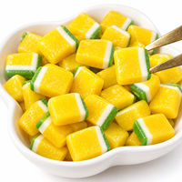Bonbons gélifiés halal en forme de cantaloup, saveur fruitée, pour enfants, vente en gros, boîte de bonbons