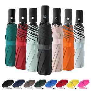 Promotional <b>Automatic</b> Open Waterproof Parapluies Customized Colors Windproof Foldable Travel Three Folding <b>Umbrella</b> with logo - Product Image 5