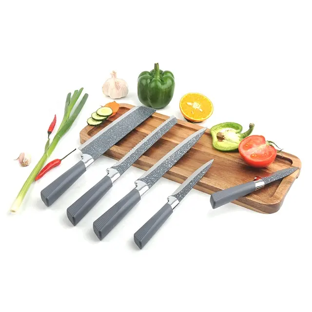 5pcs in 1 New design hot selling Stainless Steel sharp chef kitchen knife set of for Kitchen Accessories