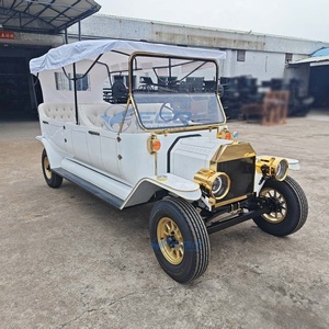 Voiture électrique de tourisme rétro de luxe à 6 places, personnalisable en usine, voiture classique vintage, voiture électrique vintage blanche - Product Image 1